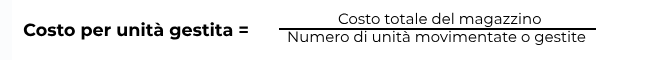 Formula costo per unità gestita Logikamente